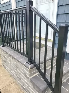 Bellerose Black Residential Railing's installed.